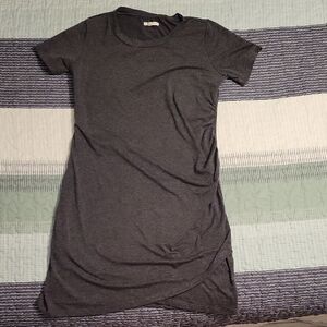 Maurices Charcoal Gray T-Shirt Dress